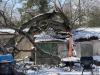 Angola-area home damaged by fallen tree
