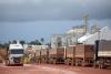 Trucks of soybeans back up at Brazil river port, slowing export of record harvest