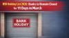 RBI Holiday List 2026: Banks to remain closed for 11 days in March – Check dates & city-wise closure list
