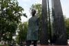 Monument to author of national anthem defaced in Vilnius