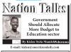 Government Should Allocate More Budget to Education sector