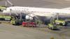 United Airlines flight makes emergency landing in Los Angeles after engine fire - VIDEO
