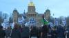 Des Moines protest halts traffic as demonstrators rally against US military action in Iran