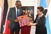 Kamla meets St Lucia Prime Minister Philip Pierre