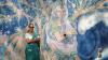 French artist Dey MKO on her mural at Manaveeyam Veedhi in Thiruvananthapuram