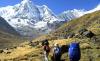 Foreign tourists visiting Annapurna Conservation A...