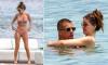 Newly-engaged Georgia Steel showcases her gorgeous figure in a tiny bikini as she packs on the PDA with fiancé Harry Clarke in Barbados following his sunset beach proposal