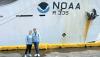 NOAA Ship Oscar Elton Sette last week before embarking on a three- week journey around American Samoa photo & caption
