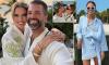 Beaming Donald Trump Jr and new wife Bettina share baby news as they return from lavish Bahamas wedding. See all the intimate photos