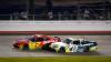 Justin Allgaier outmuscles Brent Crews for third O’Reilly victory at Nashville.