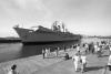 The day a giant aircraft carrier berthed in Sunderland and made a truly impressive sight