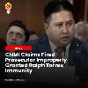 CNMI Claims Fired Prosecutor Improperly Granted Ralph Torres Immunity