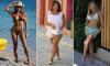 TOWIE's Amber Turner shows off her incredible figure in a bronze bikini as she films in Albania with co-stars Lauren Goodger and Ella Rae Wise