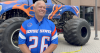 Boise State's iconic blue turf disappears under dirt for first-ever monster truck takeover