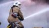 Enemy drone crash sparks office building fire and damages warehouse in Kyiv, injuring one person