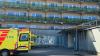 Long lines of ambulances at Rīga's Stradiņš Hospital
