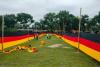Bangladesh farmer unfurls vast Germany banner to show support