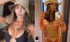 Amy Childs says she's suffering from 'mum guilt' as she shares swimwear snaps from filming TOWIE in Albania after revealing 'skinny jabs' caused her weight to plummet