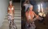 TOWIE's Amy Childs boogies in a bikini as she celebrates turning 36 with champagne and sparklers on a wild night out in Albania with her co-stars
