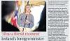 Icelandic Foreign Minister Spreads Misinformation