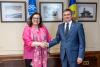 Moldovan parliament speaker thanks UNICEF representative in Moldova for support in social reforms, child protection