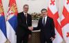 Mikheil Kavelashvili holds face-to-face meeting with Serbian President Aleksandar Vučić