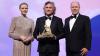 Kurt Russell Receives Crystal Nymph Award at the Monte-Carlo Television Festival From Princess Charlene of Monaco