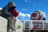 Vancouver artist's bleeding earth sculpture removed from Science World area