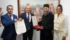 Hilandar hegumen receives Serbian state award for monastery’s revival