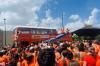 Netherlands soccer fans brave heat for glimpse of iconic Dutch Orange Bus ahead of World Cup match in Houston