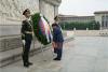 Myanmar President Lays Wreath at Monument to the People's...