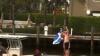 Tartan Army blast bagpipes and fly Saltire on boat down Florida creek