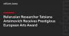 Belarusian Researcher Tatsiana Artsimovich Receives Prestigious European Arts Award