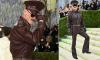 Luke Evans declares Met Gala fashion is 'so boring for men because women get the fun costumes' after he modelled a head-to-toe leather look