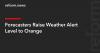 Forecasters Raise Weather Alert Level to Orange