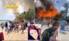 New footage shows tourists fleeing with their bags as fire destroys Dominican Republic resort - and it's revealed Italian celebrity died from carbon monoxide fumes