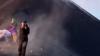 Terrified tourists pelted with red-hot lava as volcano they were hiking up suddenly erupts