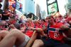 Norway World Cup fans take NYC by storm as they crash Times Square yoga and perform epic subway Viking Row