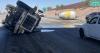 Cement truck crash spills material onto I-10