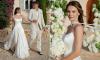 Made In Chelsea's Emily Blackwell stuns in a £3,000 strapless gown as she and husband Jordan Oldershaw open up their wedding album after marrying in idyllic Mallorca ceremony