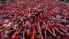 Norwegian Supporters Take Over Times Square with Massive Synchronized Viking Row Display Ahead of Crucial World Cup Clash Against Senegal