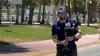 'Flying Scotsman' Kilted bagpiper rollerblades down Miami beach in Tartan Army takeover