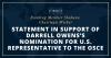 Ranking Member Shaheen, Chairman Wicker Statement in Support of Darrell Owens’s Nomination for U.S. Representative to the OSCE