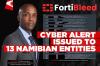 CRAN warns 13 Namibian organisations over global FortiBleed cyber threat