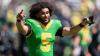 Oregon QB Dante Moore on Tokyo billboards ahead of showcase