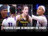 FIVE TECHNICALS assessed in scuffle between Phoenix Mercury and Indiana Fever 😳 | WNBA on ESPN