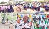 Protest at Mandya toll plaza over charges on agricultural vehicles