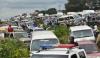 Massive Gridlock as Truck Drivers Block Lagos-Ore-Benin Expressway Over Alleged Police Extortion