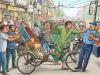 Religious fanatic rickshaw driver attacks Hindu bus driver over a trivial issue !