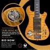Grateful Guitars Foundation/Music Heals International Benefit Auction Closes Tomorrow with Signed Dire Wolf Bass Guitar #2 and More